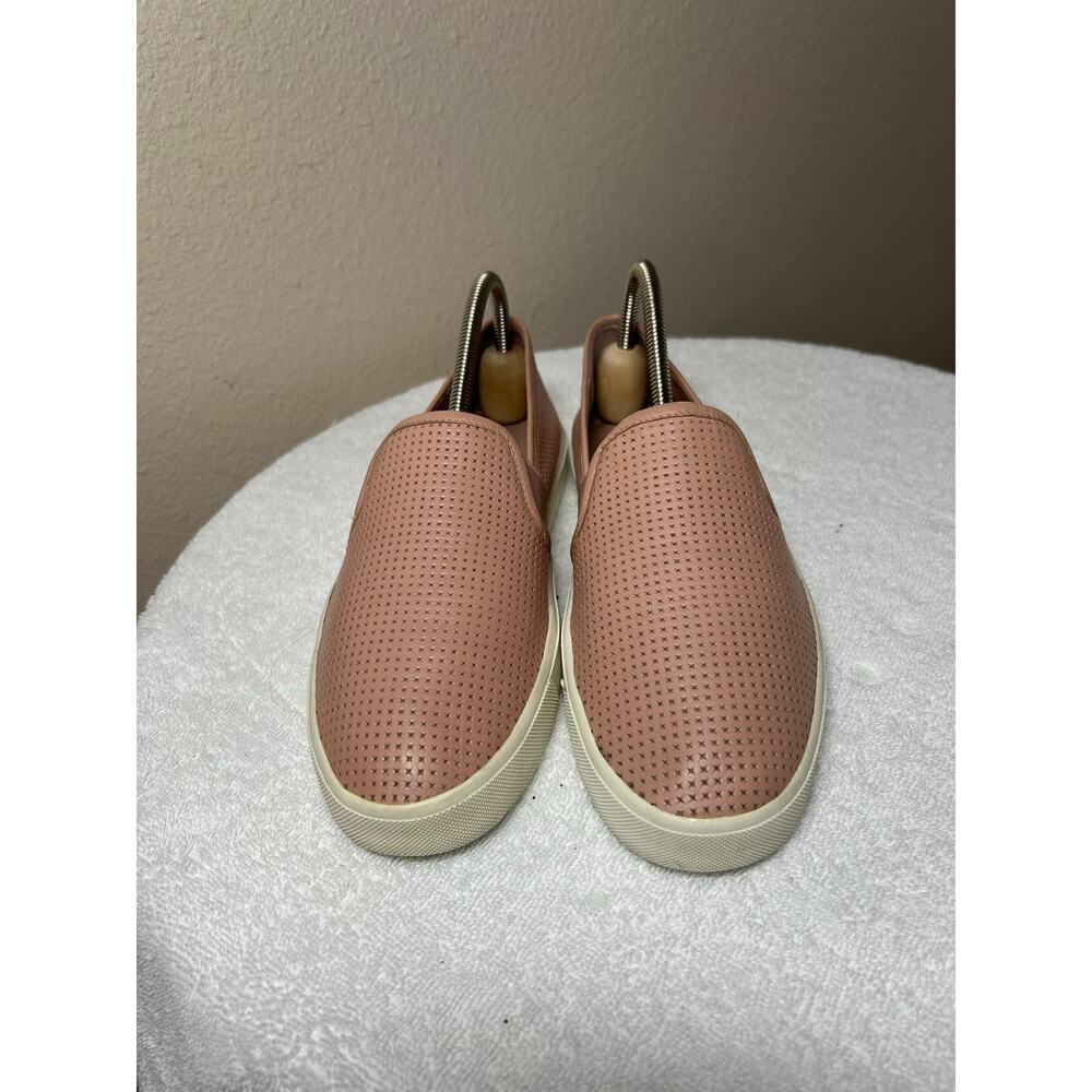 Vince Perforated Leather Blair Pink Sneaker Size 6.5 - Picture 3 of 11